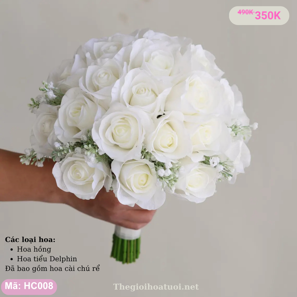 Hoa cưới cầm tay- HC008