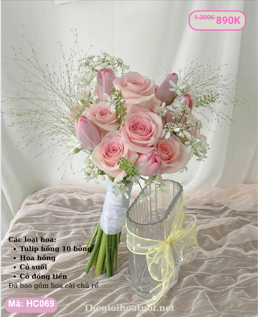 Hoa cưới cầm tay- HC069