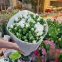 Cẩm chướng chùm Đà lạt - Trắng (20 cành)